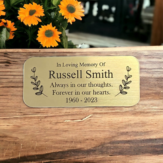 Memorial Plaques - For Benches, Grave Markers and Trees