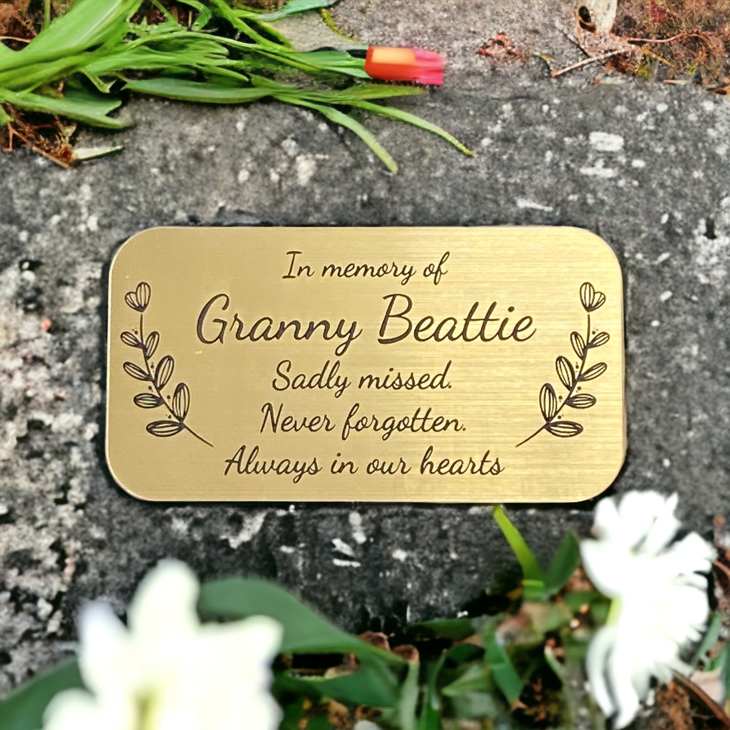 Memorial Plaques - For Benches, Grave Markers and Trees