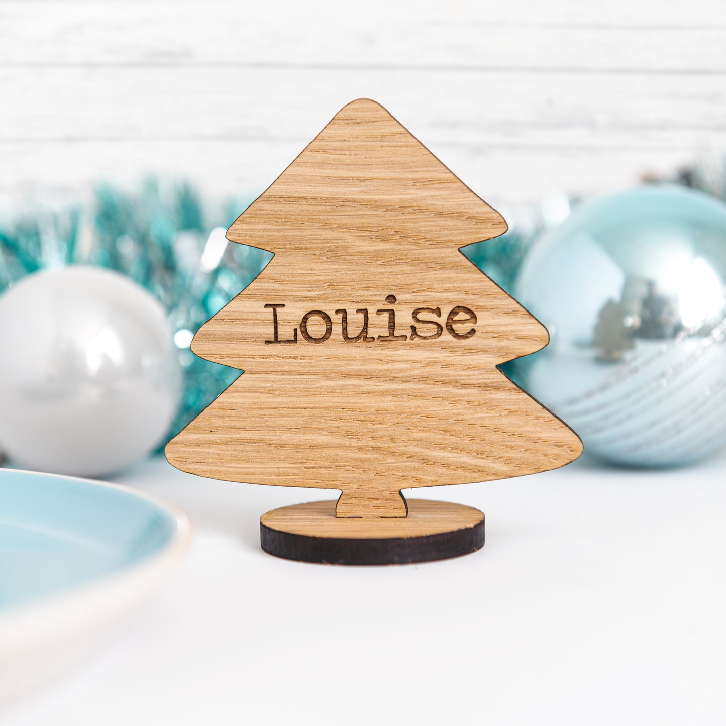 Personalised Christmas Tree Place Names For The Christmas Table