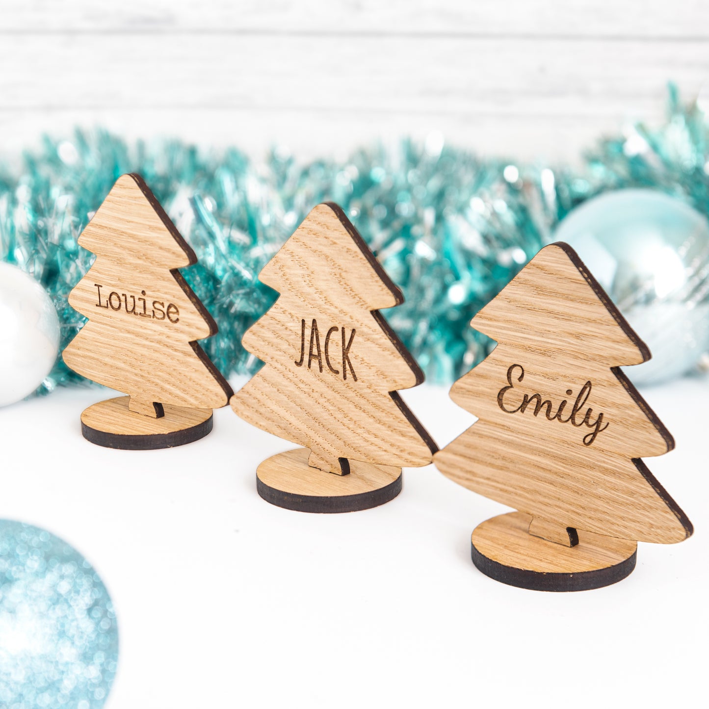 Personalised Christmas Tree Place Names For The Christmas Table