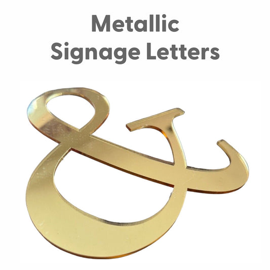 Metallic Signage Letters