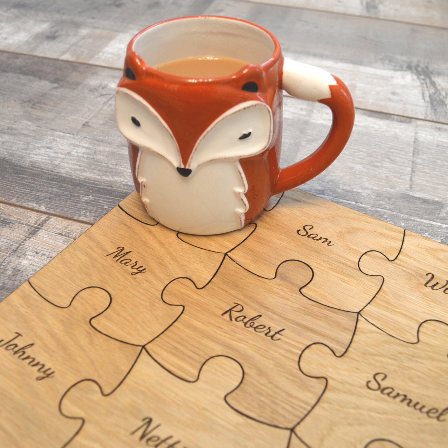Wooden Jigsaw Puzzle - Personalised Coaster Sets
