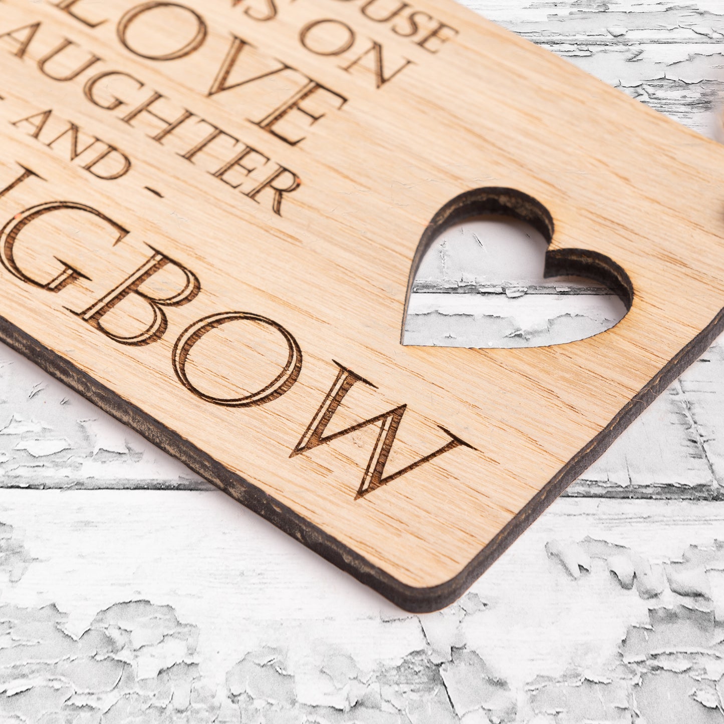 Strongbow Gift - This House Runs On Strongbow - Wooden Plaque