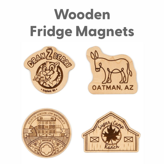 Wooden Fridge Magnets