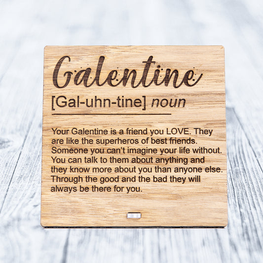 Galentine Plaque Sign - Valentines Day Gift For Best Friend - Galentines Parks and Recreation Quote