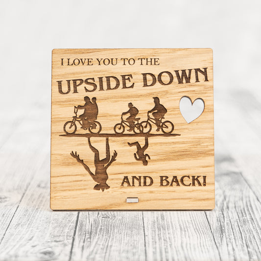 STRANGER THINGS - Upside Down Valentines Day Plaque