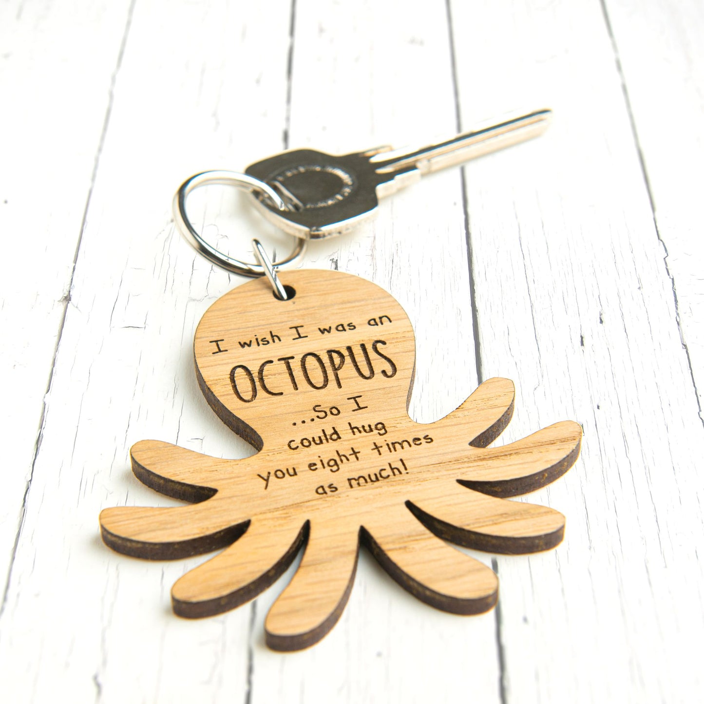 I Wish I Was An Octopus - Funny Valentines Day Keyring Gift
