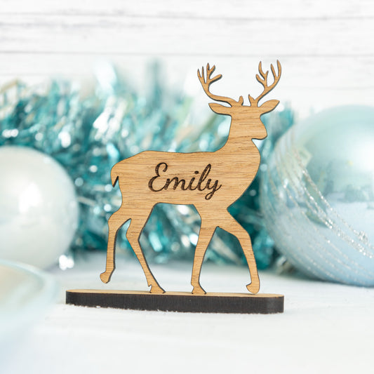 Personalised Reindeer Place Names For The Christmas Table
