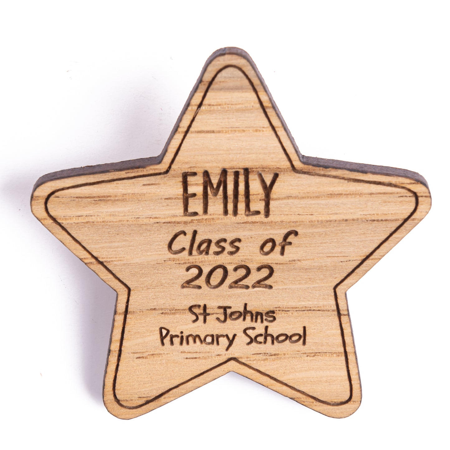 Wooden Star - Personalised Teacher Pupil Gifts