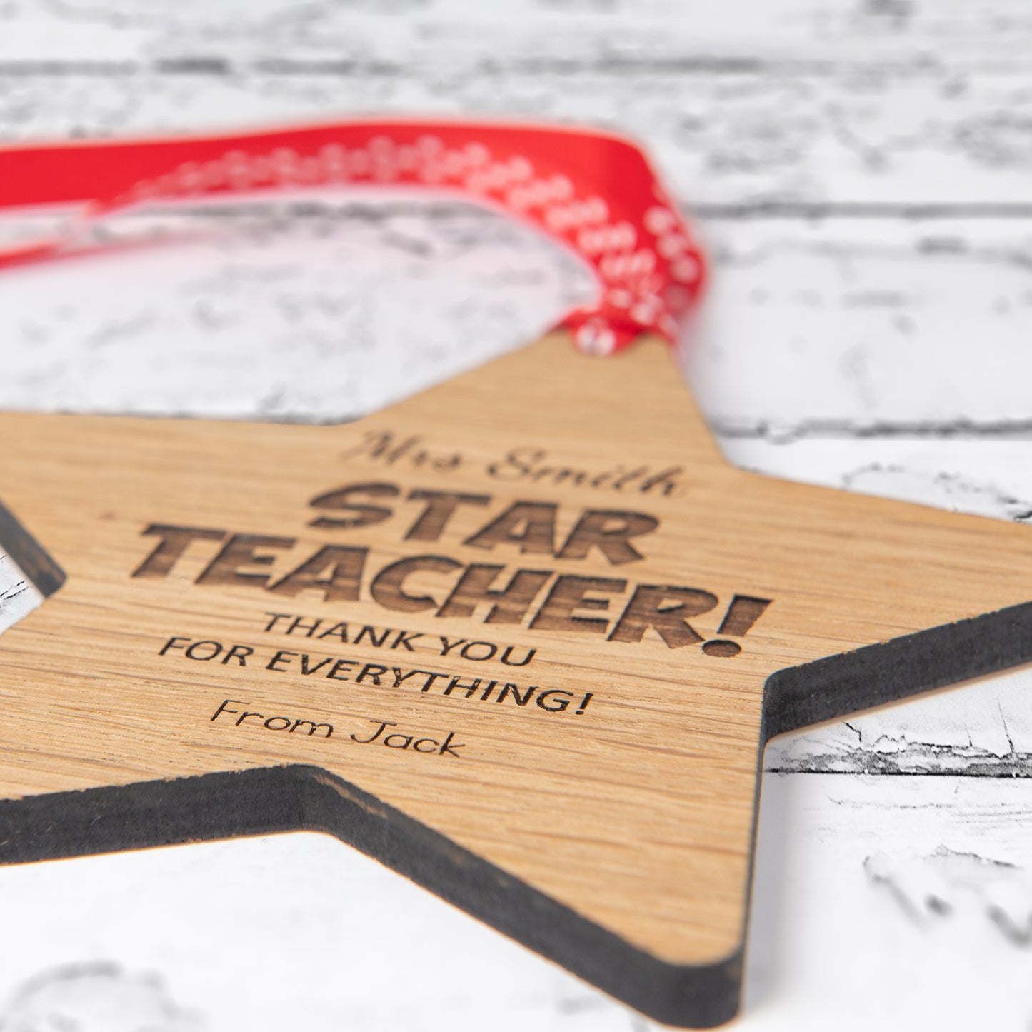 Personalised Star Teacher Thank You Gift - End Of Term Leaving Present