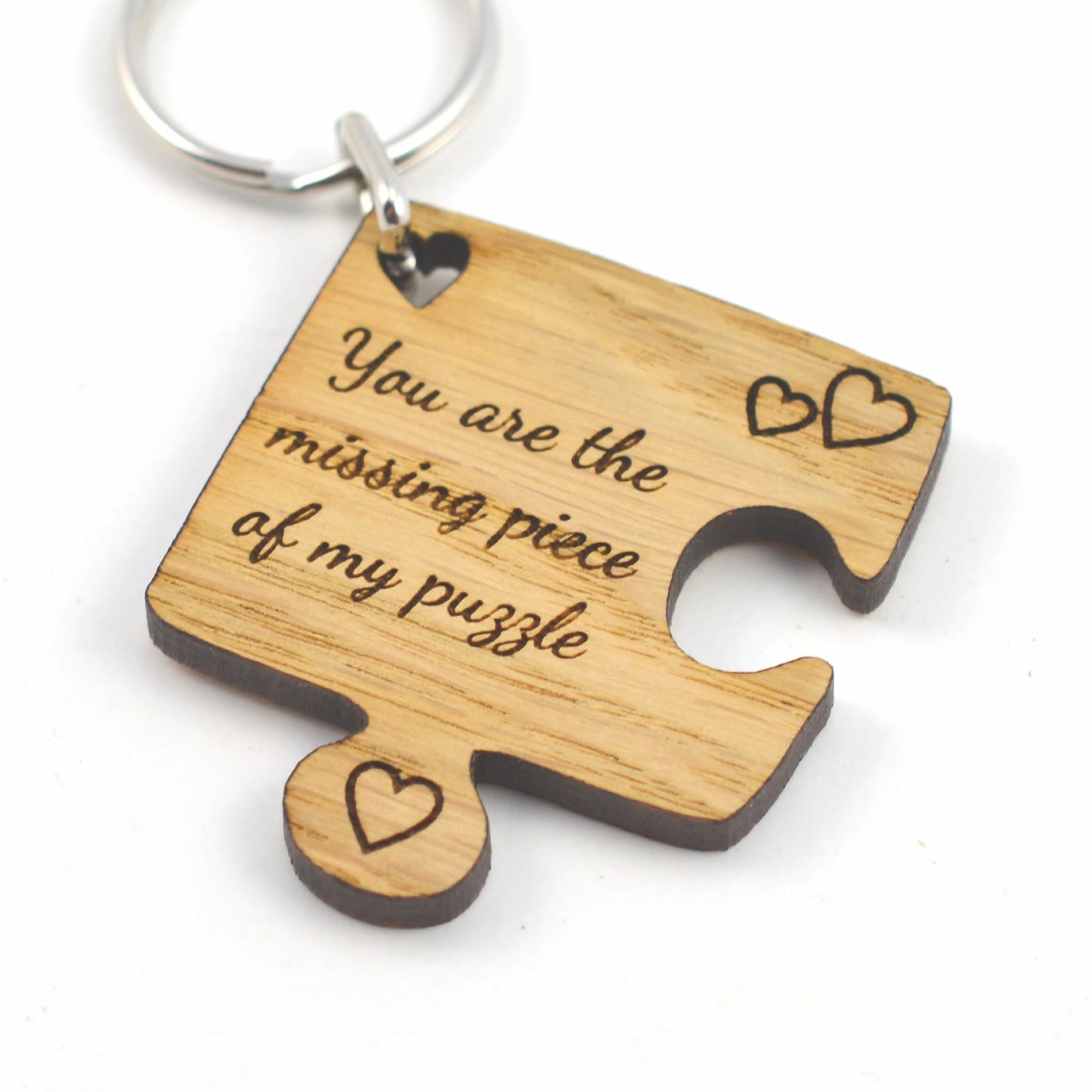 You ARE The MISSING Piece Of My Puzzle - Jigsaw Keyring Valentines Day Gift