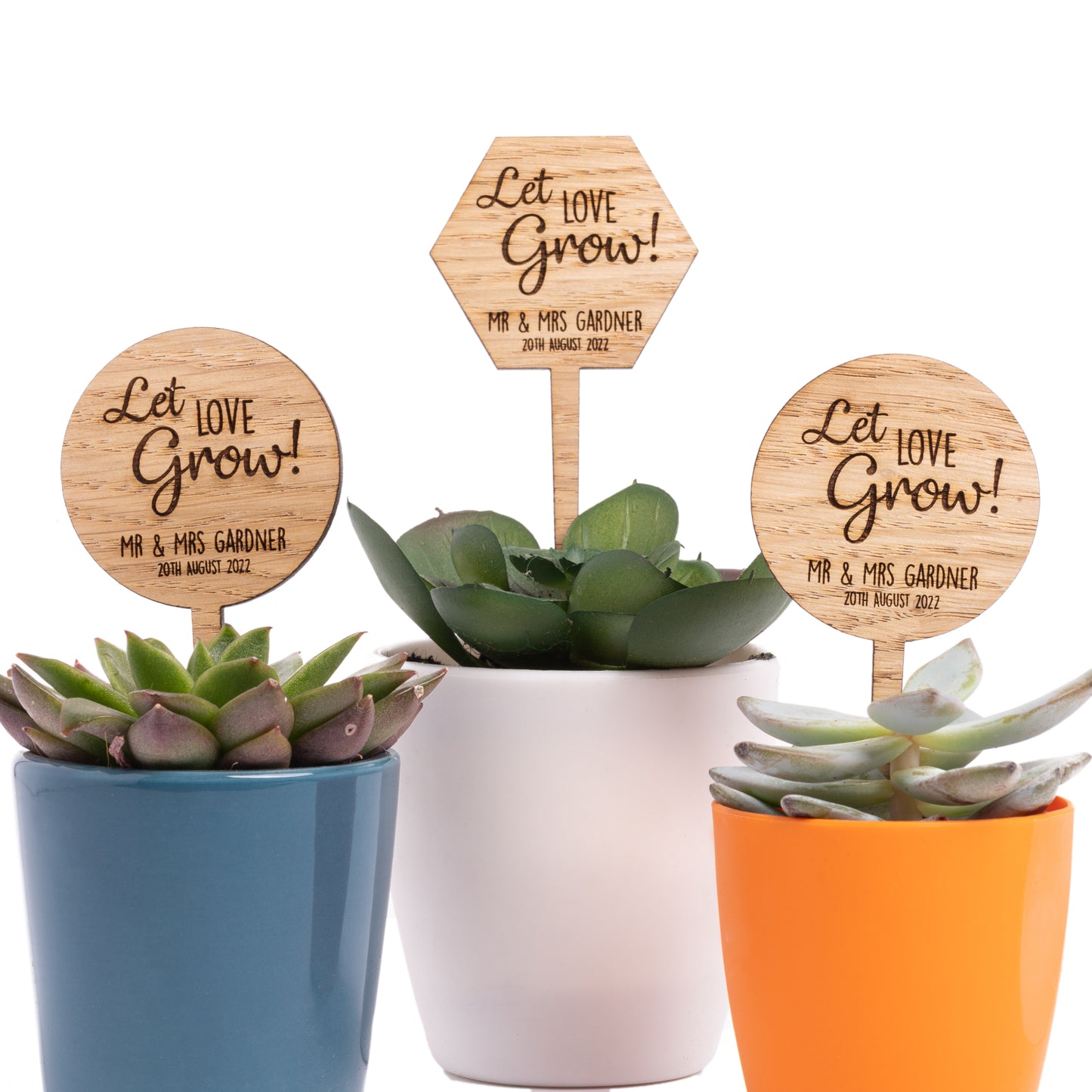 Wooden Plant Stakes - Personalised Wedding Favours