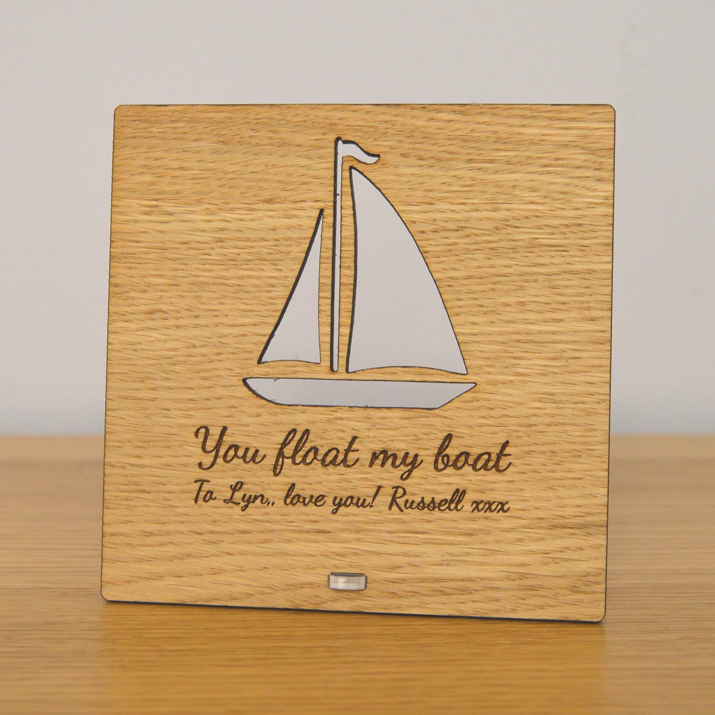 You Float My Boat - Funny Valentines Day Wooden Plaque